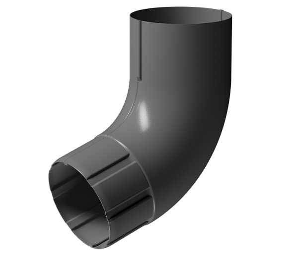 Колено 72° D90 Döcke STAL PREMIUM Графит, (RAL 7024) купить в Абинске