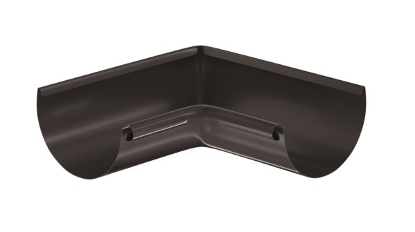 Водосток Aquasistem, система 125x90 - Угол желоба, внутренний 90° RR 32 Тёмно-Коричневый купить в Абинске