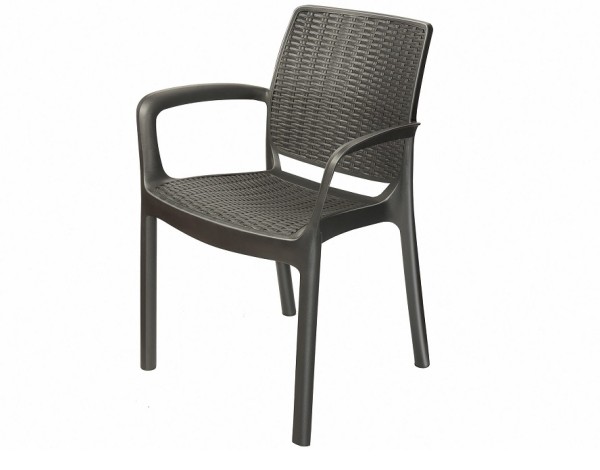 Стул с подлокотниками JERSEY Коричневый купить в Абинске