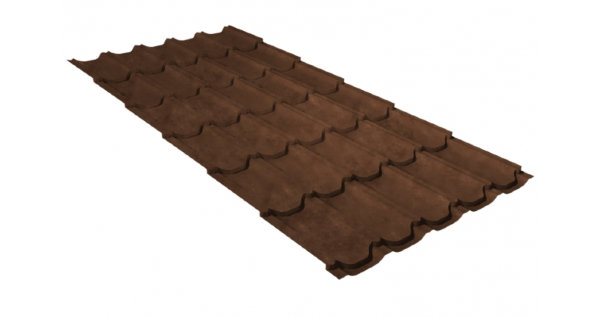 Металлочерепица квинта плюс GL 0,5 Safari Twincolor Brown купить в Абинске