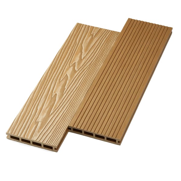 Террасная доска ДПК NanoWood двусторонняя New 3D тиснение + вельвет Орех купить в Абинске