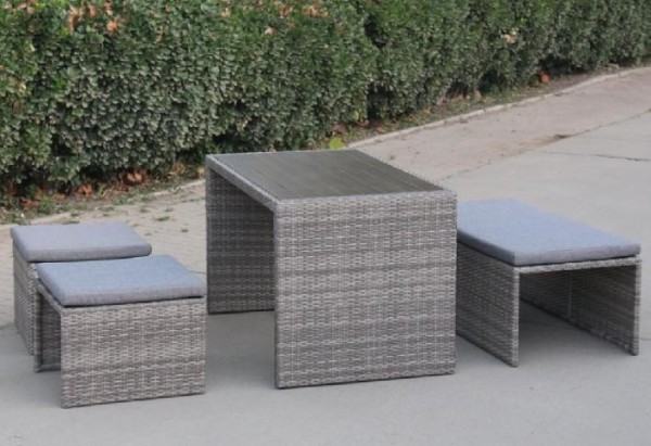 Диван-Трансформер AFINA плетеный из иск. ротанга S330G-W78 Grey купить в Абинске