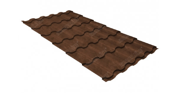 Металлочерепица кредо 0,45 Safari Twincolor Brown купить в Абинске