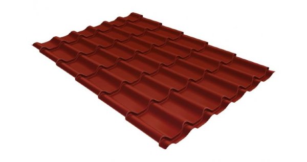 Металлочерепица классик 0,5 Satin RAL 3009 оксидно-красный купить в Абинске