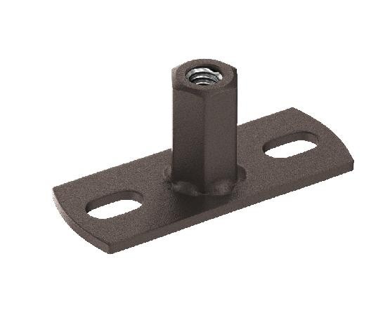 Водосток Aquasistem, Система 125x90 - Держатель для хомута под метиза RR 32 Тёмно-коричневый matt купить в Абинске