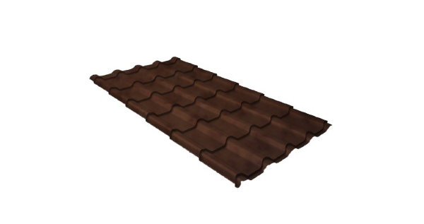 Металлочерепица камея 0,45 Safari Twincolor Brown купить в Абинске