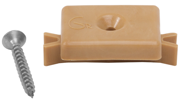 Пластиковая клипса с саморезом, Grinder шовный монтаж 5 mm бежевый купить в Абинске