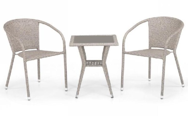 Комплект плетеной мебели AFINA из иск. ротанга T25C/Y137C-W85 Latte 2Pcs купить в Абинске