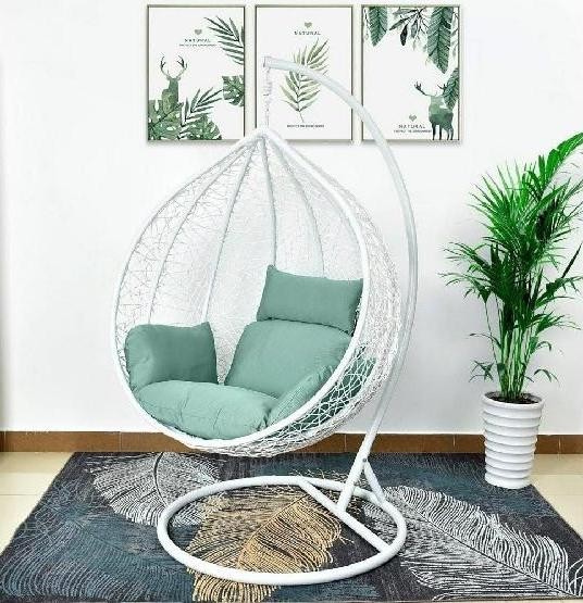 Кресло Подвесное из искусственного ротанга AFM-168A-XL White/Green купить в Абинске