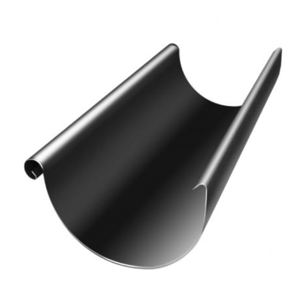 Водосток Grand Line 125x90 – Желоб 3м RAL 9005 купить в Абинске