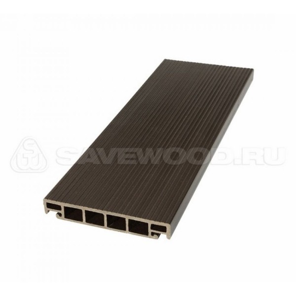 Террасная доска из ДПК SW-Salix «SaveWood» темно-коричневый купить в Абинске