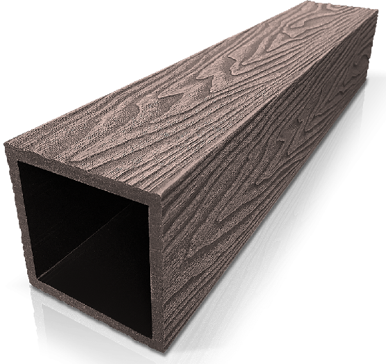 Столб ДПК 3D GardenParkett фактура дерева Венге купить в Абинске