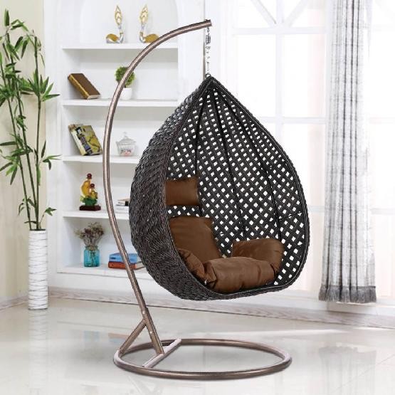 Кресло Подвесное из искусственного ротанга AFM-250B-L Brown купить в Абинске