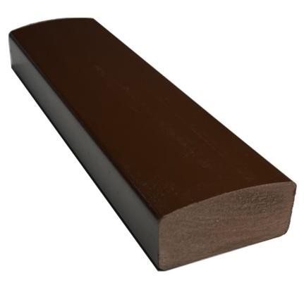 Лавочный брус Ecodecking Некст полнотелый глянцевый 70х35 шоколад купить в Абинске