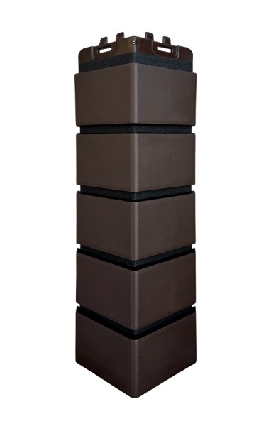 Угол Grand Line клинкерный кирпич ПРЕМИУМ Шоколадный (шов RAL 9005) купить в Абинске