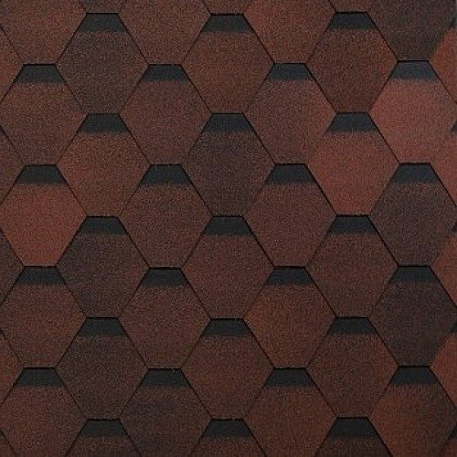 Гибкая черепица Shinglas, коллекция Оптима – Красный купить в Абинске