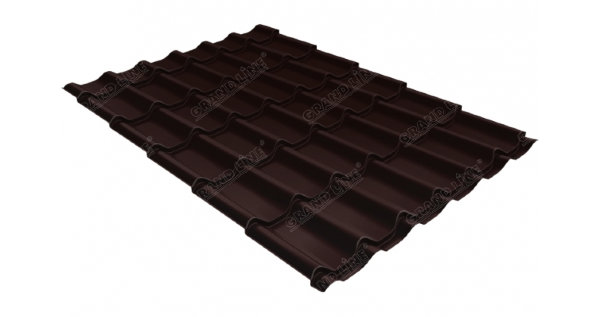 Металлочерепица классик GL 0,5 Quarzit RAL 8017 шоколад Metallic купить в Абинске