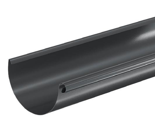 Водосток Aquasistem, система 125x90 - Водосточный желоб 3.00м RAL 7024 Тёмно-серый купить в Абинске