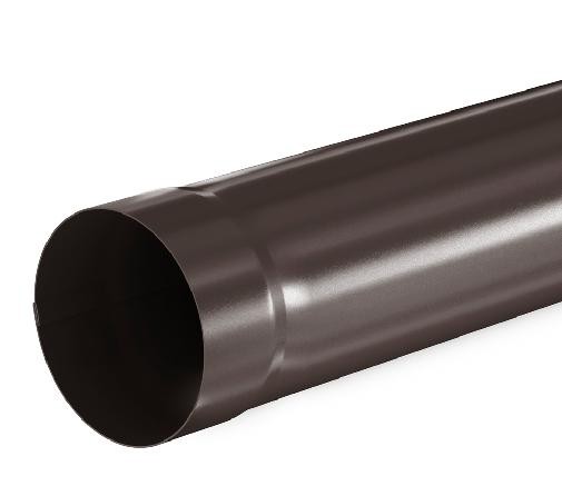 Водосток Aquasistem, система 125x90 - Труба водосточная 1.00м RR 32 Тёмно Коричневый купить в Абинске